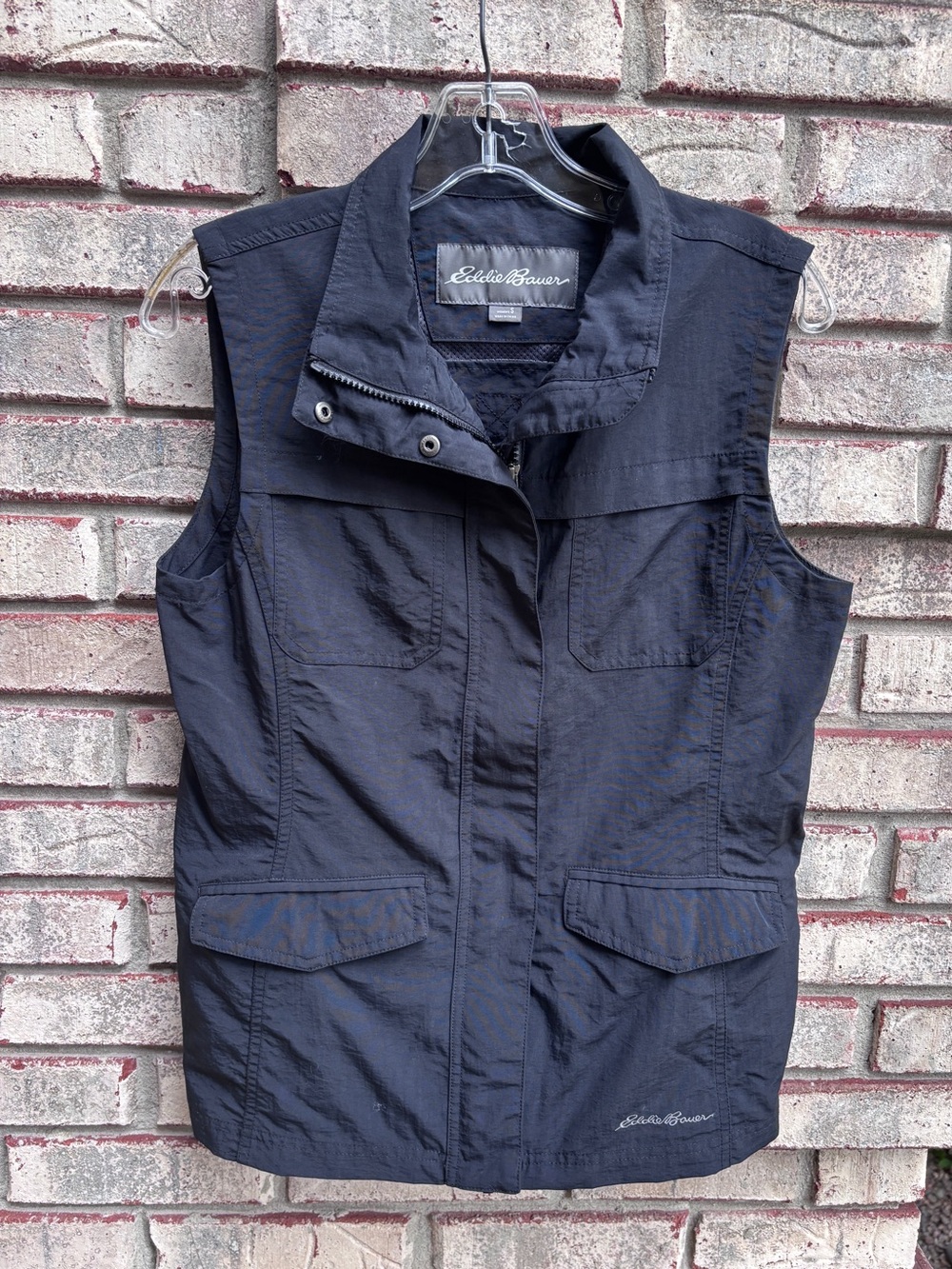 Eddie Bauer Womens Adventurer Hiking Vest Black Quick Dry Wind Resistant Small